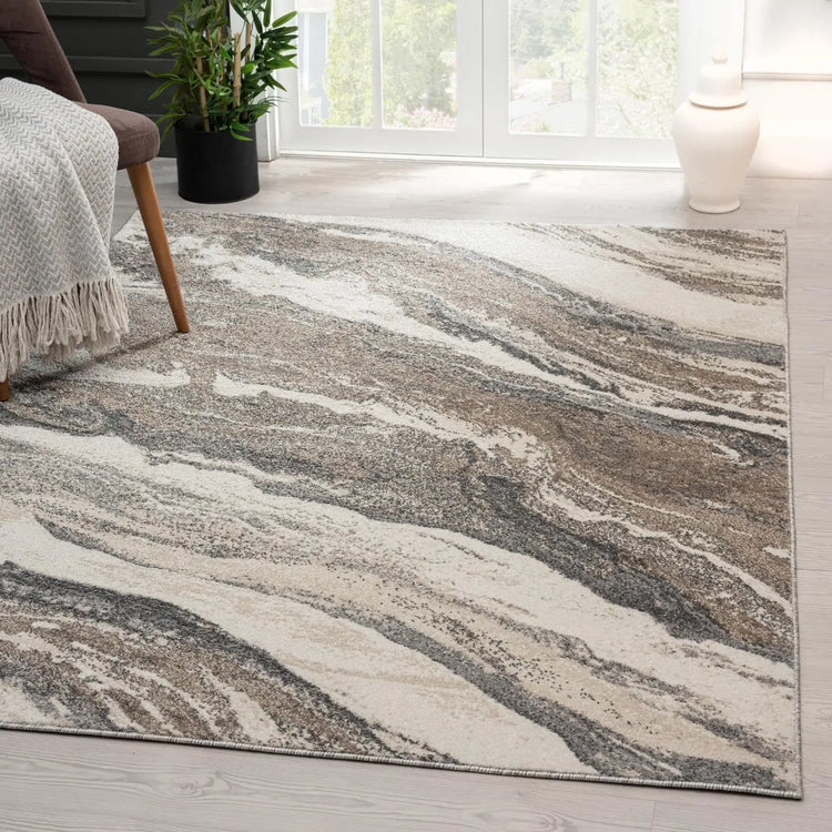 Lagos Collection 4x5 Art Deco Area Rug