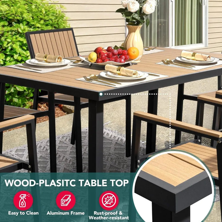 8-Piece Aluminum Patio Dining Set