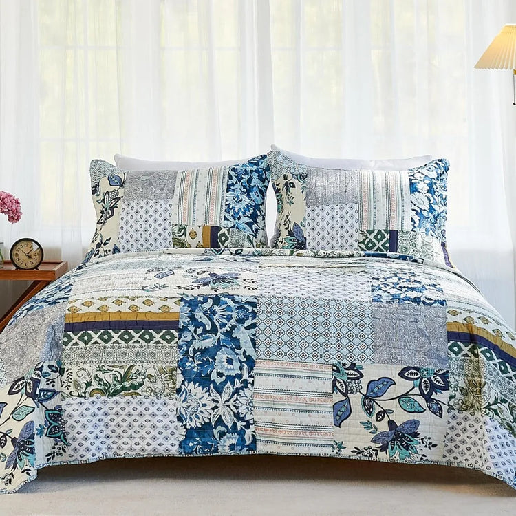 California King Cotton Quilt Set