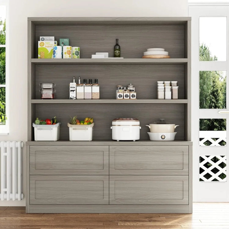 Large Kitchen Hutch with Drawers