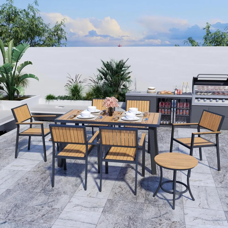 8-Piece Aluminum Patio Dining Set