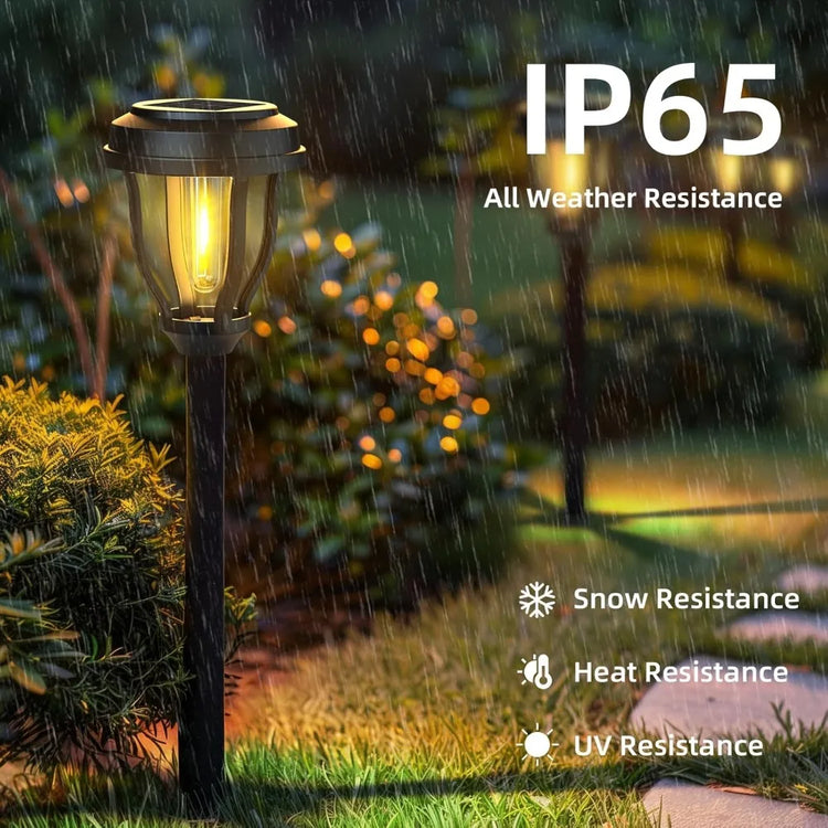 12-Pack Solar Outdoor Pathway Lights
